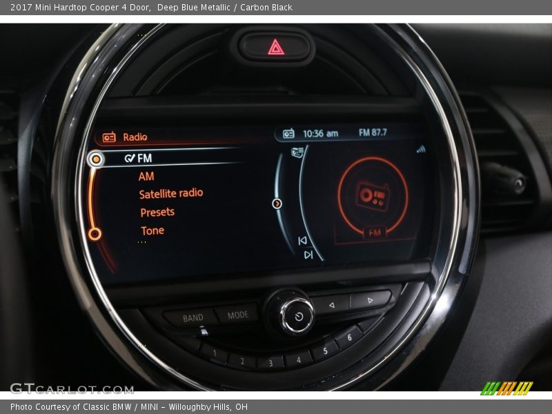 Deep Blue Metallic / Carbon Black 2017 Mini Hardtop Cooper 4 Door