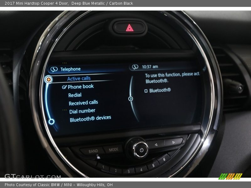 Deep Blue Metallic / Carbon Black 2017 Mini Hardtop Cooper 4 Door