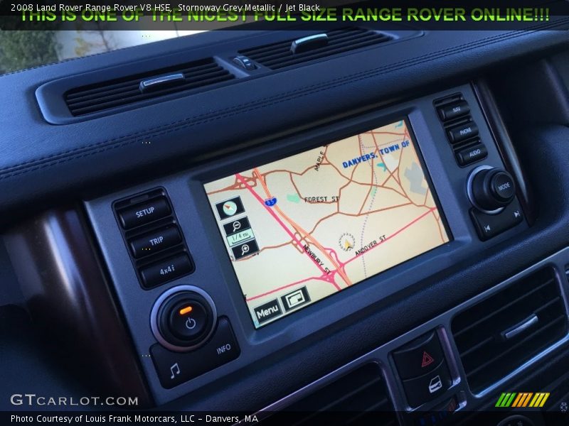 Stornoway Grey Metallic / Jet Black 2008 Land Rover Range Rover V8 HSE