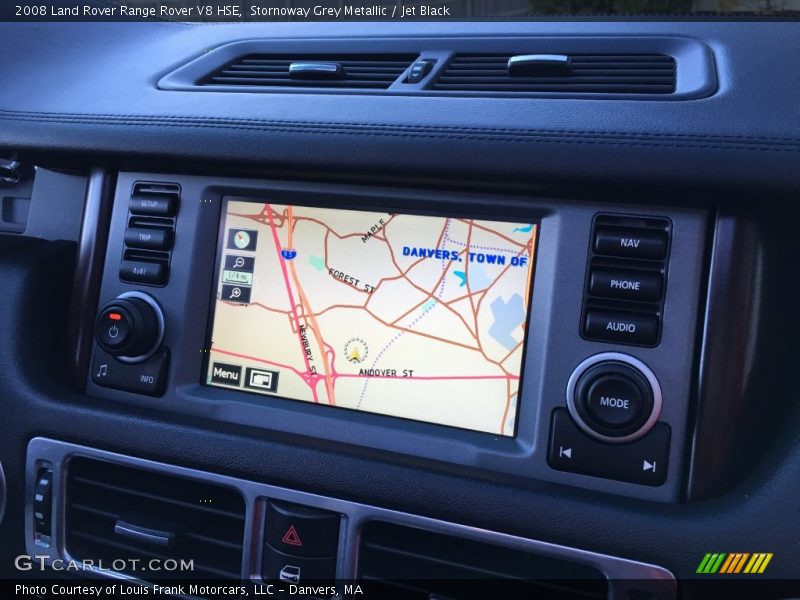 Stornoway Grey Metallic / Jet Black 2008 Land Rover Range Rover V8 HSE