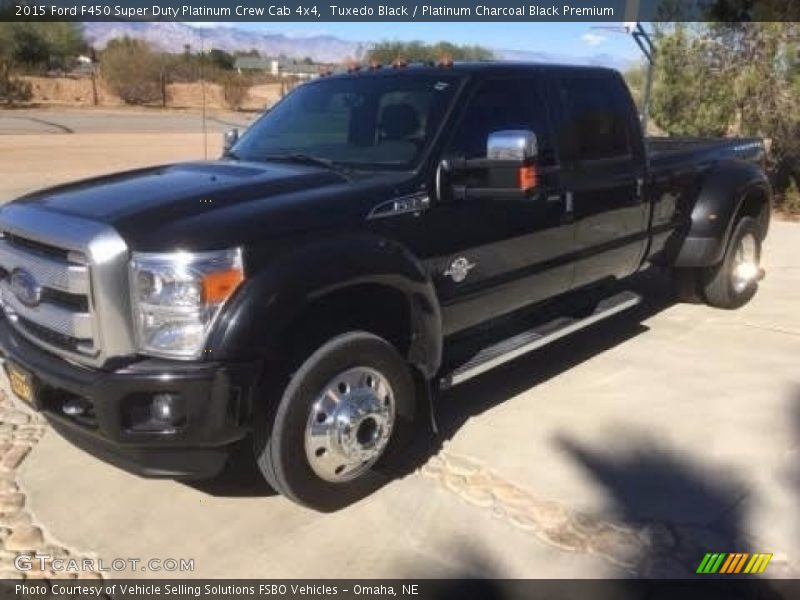 Tuxedo Black / Platinum Charcoal Black Premium 2015 Ford F450 Super Duty Platinum Crew Cab 4x4
