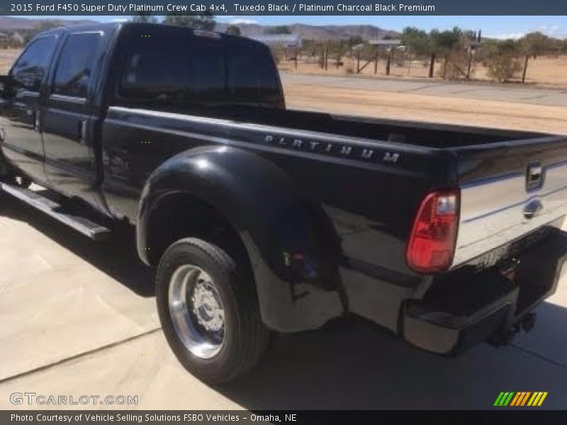 Tuxedo Black / Platinum Charcoal Black Premium 2015 Ford F450 Super Duty Platinum Crew Cab 4x4