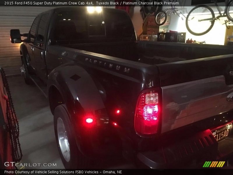 Tuxedo Black / Platinum Charcoal Black Premium 2015 Ford F450 Super Duty Platinum Crew Cab 4x4