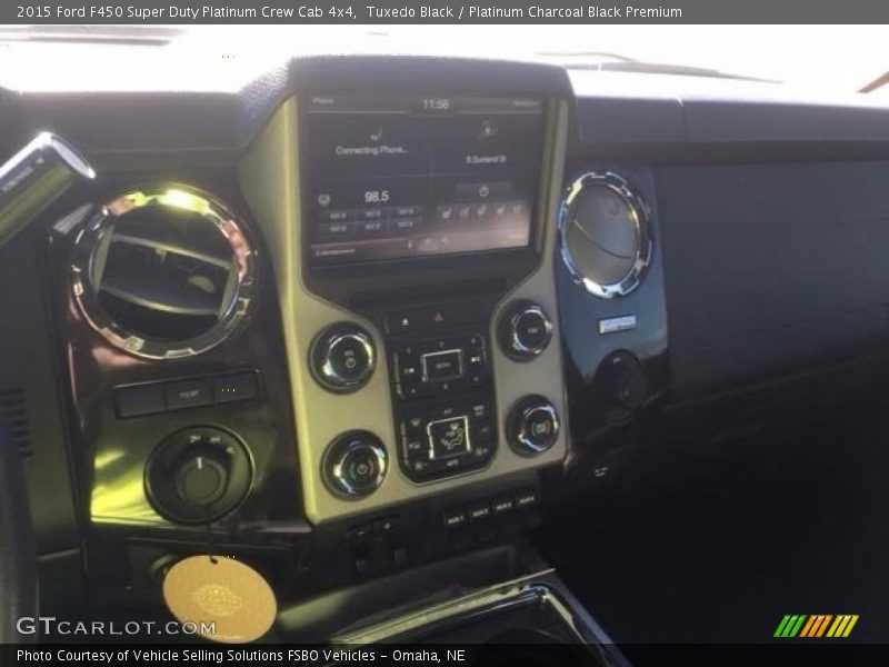 Tuxedo Black / Platinum Charcoal Black Premium 2015 Ford F450 Super Duty Platinum Crew Cab 4x4