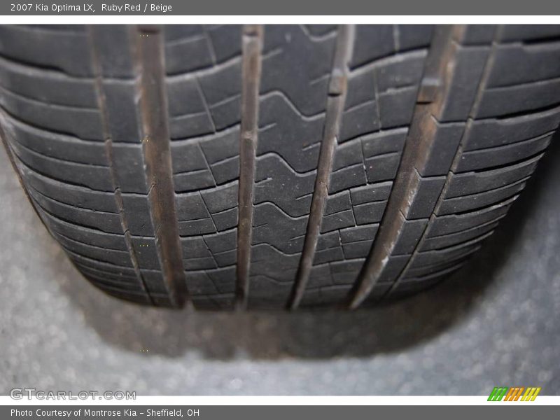 Ruby Red / Beige 2007 Kia Optima LX