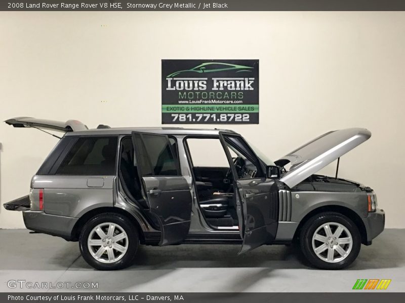 Stornoway Grey Metallic / Jet Black 2008 Land Rover Range Rover V8 HSE