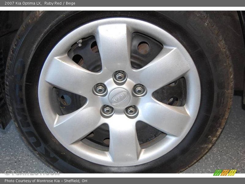 Ruby Red / Beige 2007 Kia Optima LX