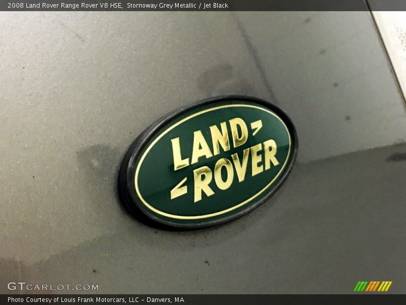 Stornoway Grey Metallic / Jet Black 2008 Land Rover Range Rover V8 HSE