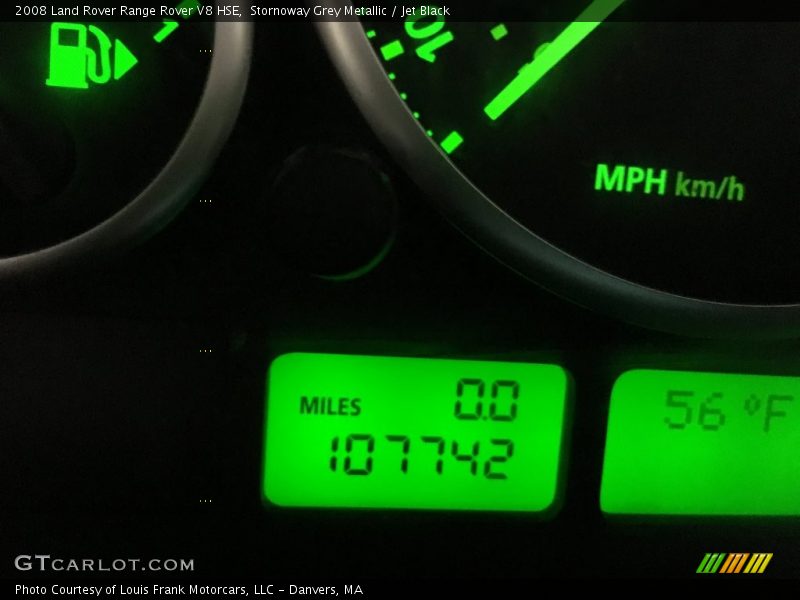 Stornoway Grey Metallic / Jet Black 2008 Land Rover Range Rover V8 HSE