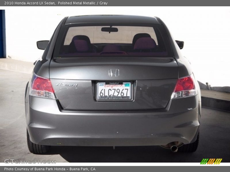 Polished Metal Metallic / Gray 2010 Honda Accord LX Sedan