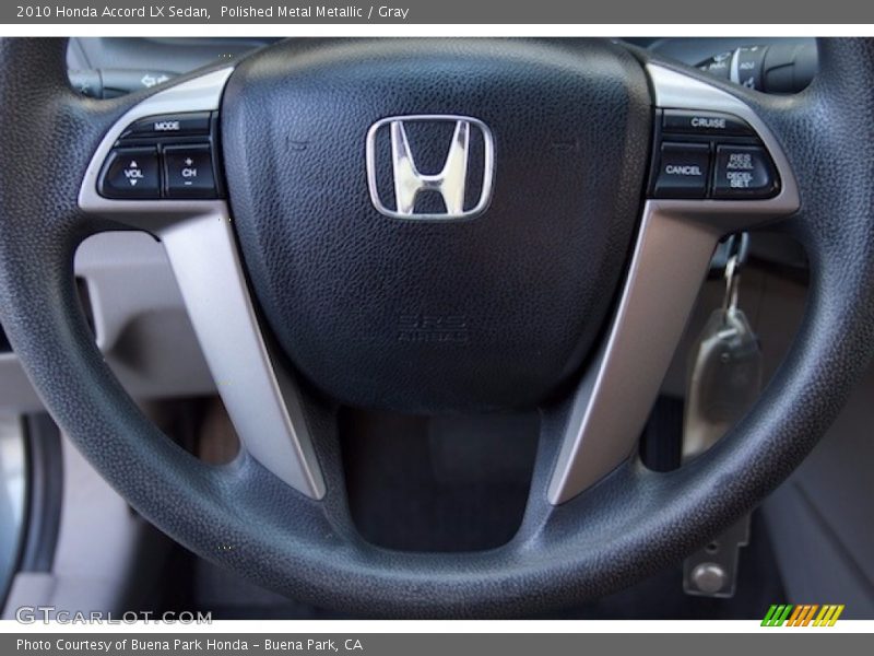 Polished Metal Metallic / Gray 2010 Honda Accord LX Sedan