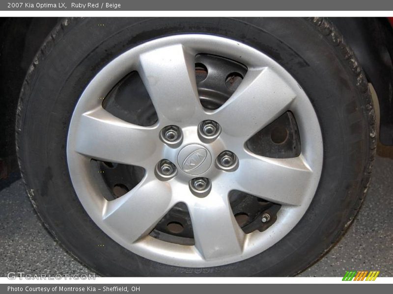Ruby Red / Beige 2007 Kia Optima LX