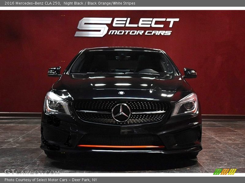 Night Black / Black Orange/White Stripes 2016 Mercedes-Benz CLA 250