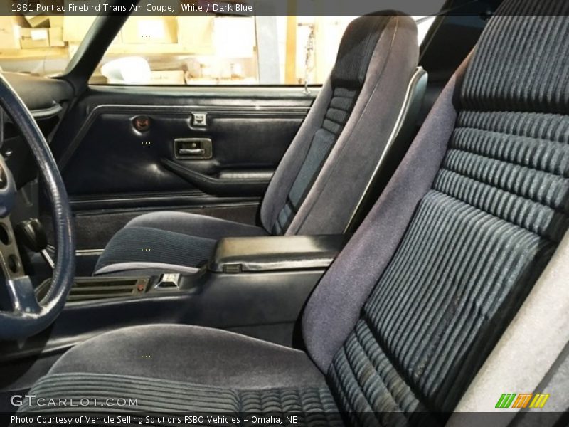 Front Seat of 1981 Firebird Trans Am Coupe