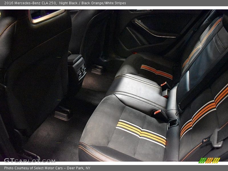 Night Black / Black Orange/White Stripes 2016 Mercedes-Benz CLA 250