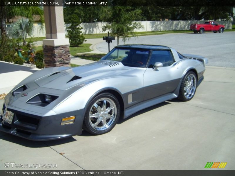 Silver Metallic / Silver Grey 1981 Chevrolet Corvette Coupe