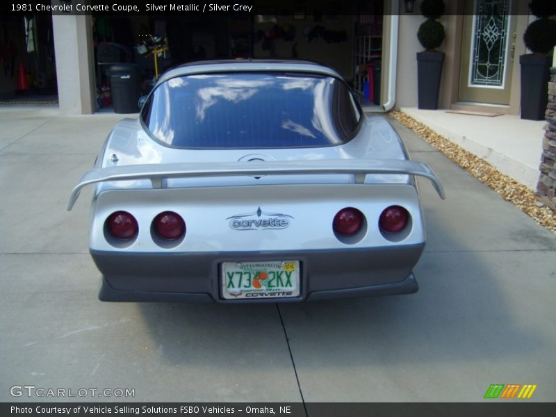 Silver Metallic / Silver Grey 1981 Chevrolet Corvette Coupe
