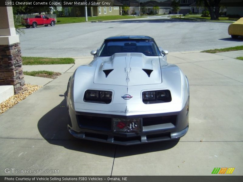 Silver Metallic / Silver Grey 1981 Chevrolet Corvette Coupe