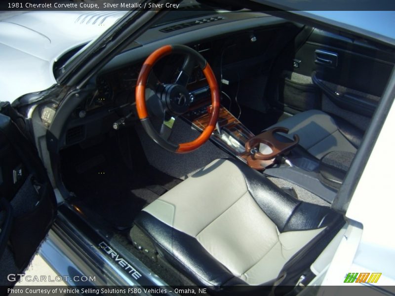 Silver Metallic / Silver Grey 1981 Chevrolet Corvette Coupe