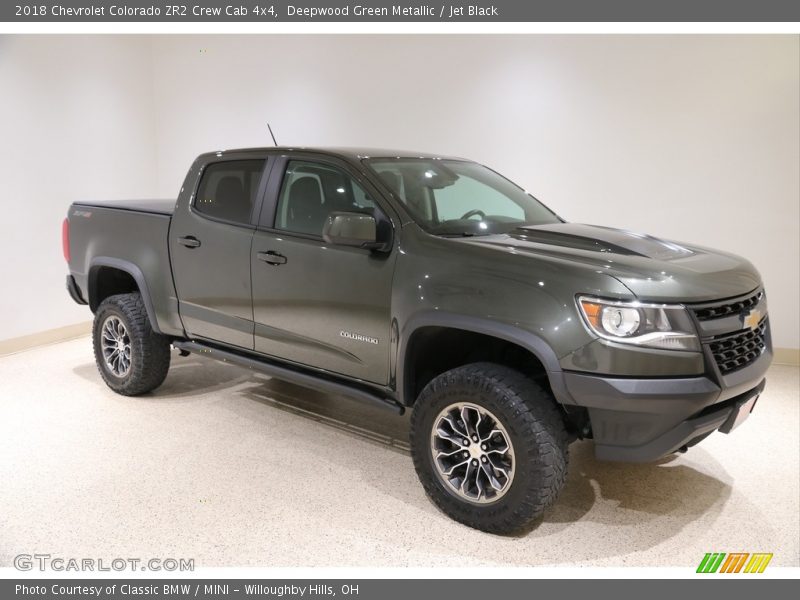 Deepwood Green Metallic / Jet Black 2018 Chevrolet Colorado ZR2 Crew Cab 4x4