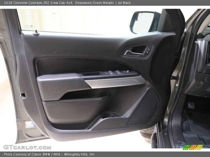 Deepwood Green Metallic / Jet Black 2018 Chevrolet Colorado ZR2 Crew Cab 4x4