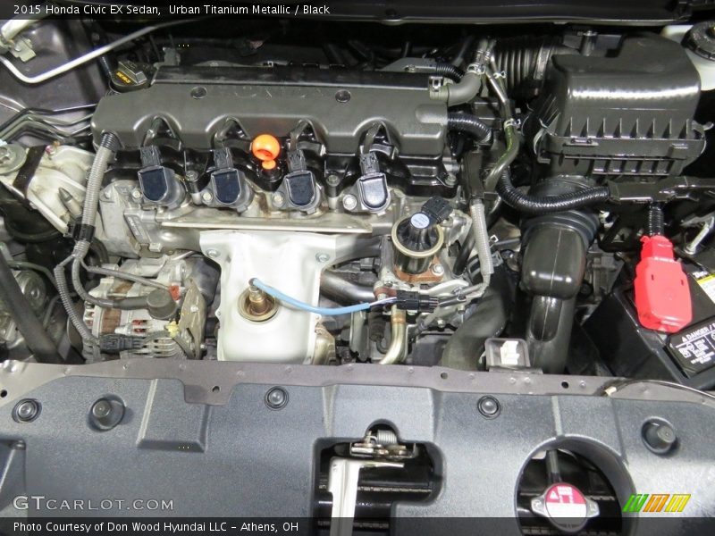 Urban Titanium Metallic / Black 2015 Honda Civic EX Sedan