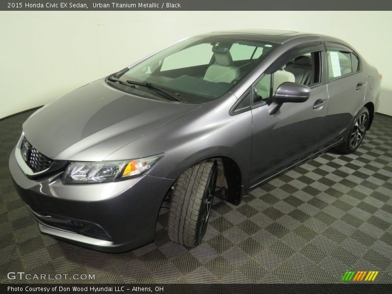 Urban Titanium Metallic / Black 2015 Honda Civic EX Sedan