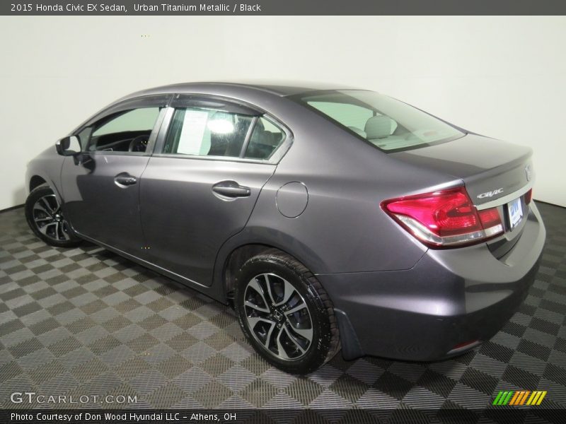 Urban Titanium Metallic / Black 2015 Honda Civic EX Sedan