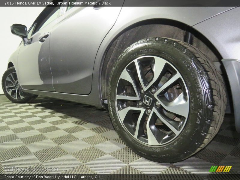 Urban Titanium Metallic / Black 2015 Honda Civic EX Sedan