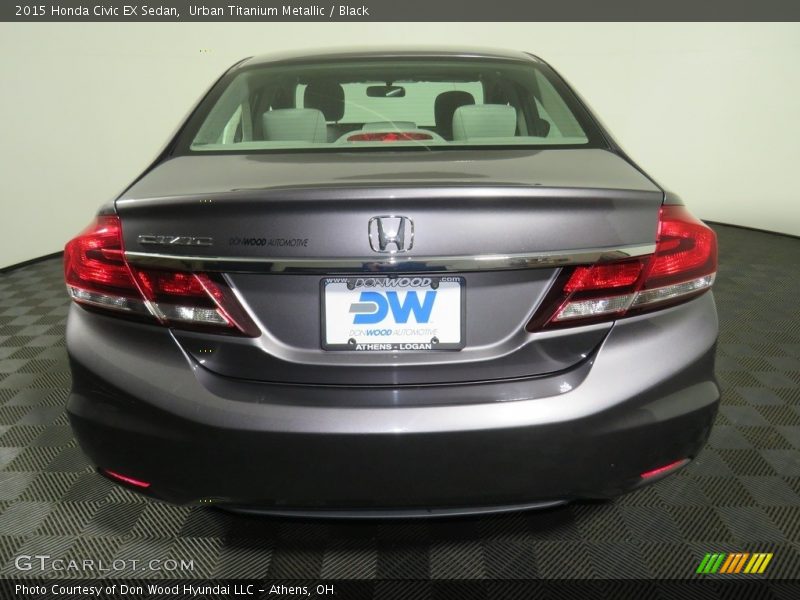 Urban Titanium Metallic / Black 2015 Honda Civic EX Sedan