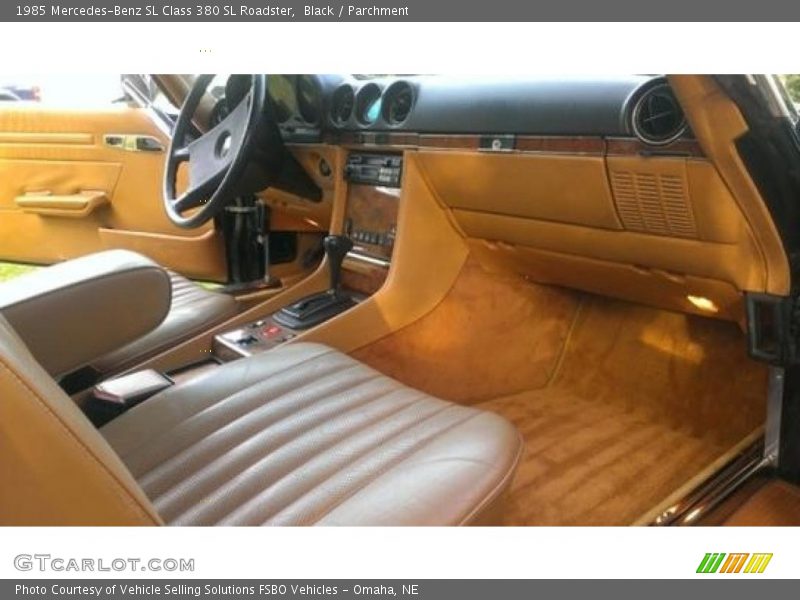 Front Seat of 1985 SL Class 380 SL Roadster