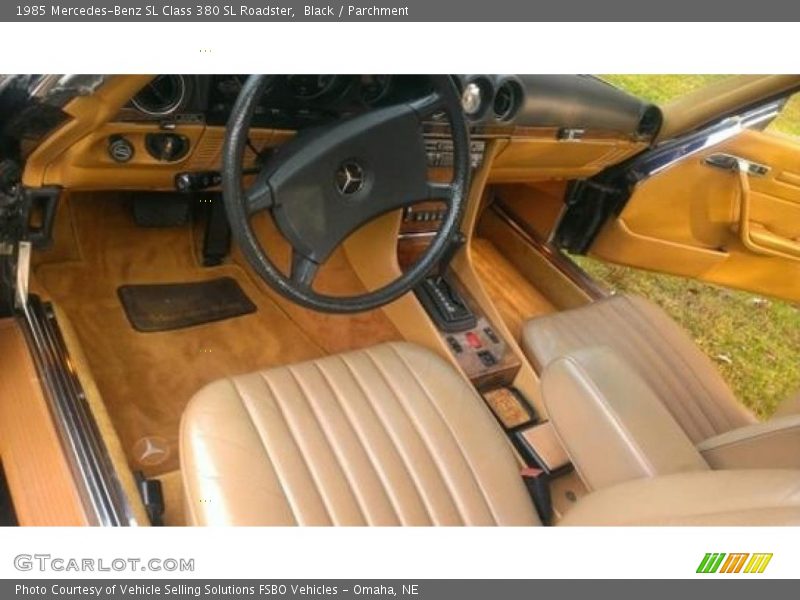 Front Seat of 1985 SL Class 380 SL Roadster