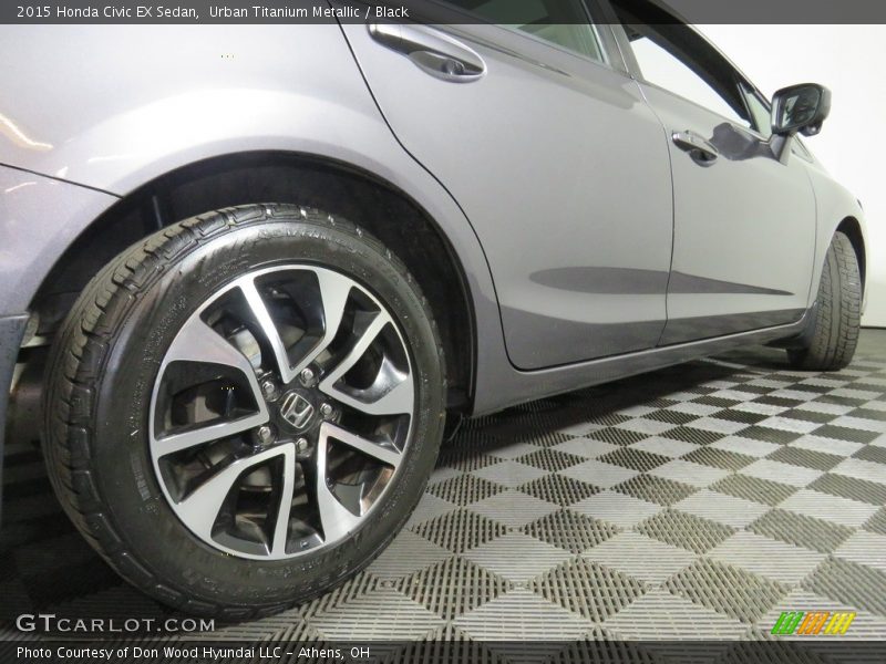 Urban Titanium Metallic / Black 2015 Honda Civic EX Sedan