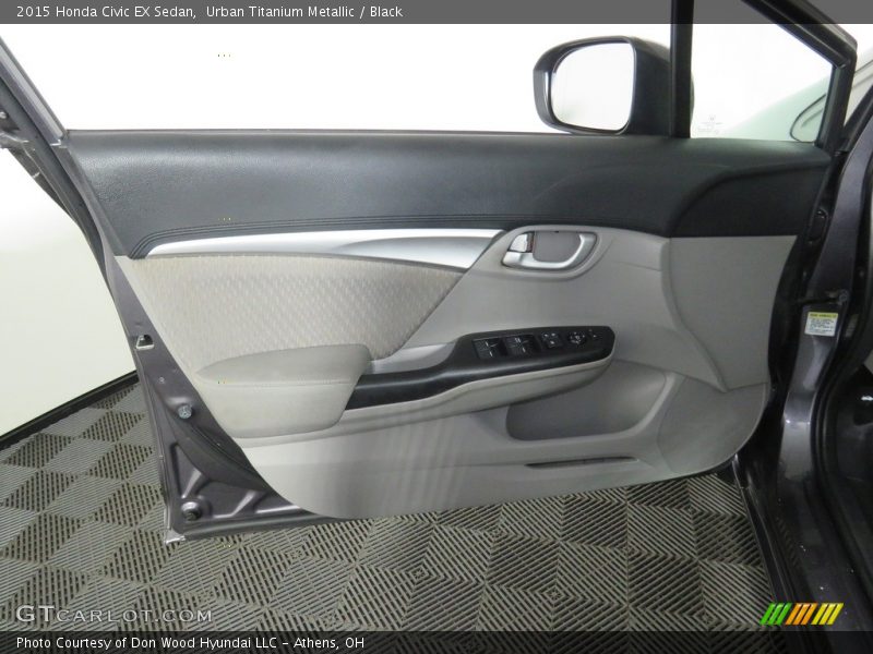 Urban Titanium Metallic / Black 2015 Honda Civic EX Sedan