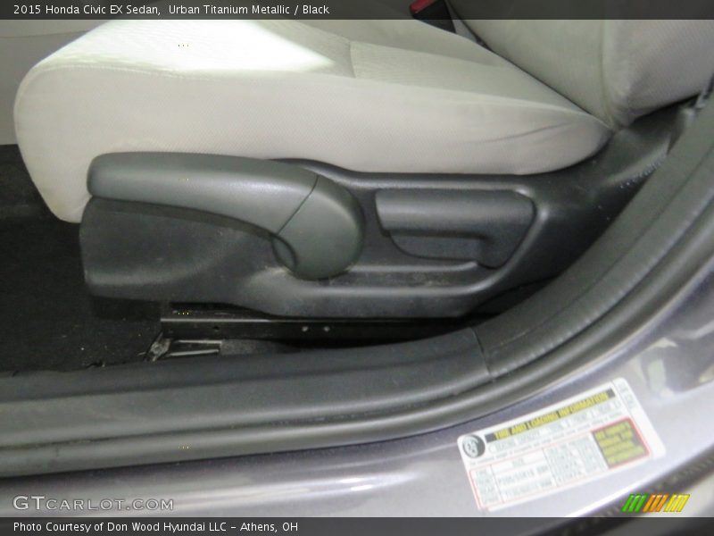 Urban Titanium Metallic / Black 2015 Honda Civic EX Sedan
