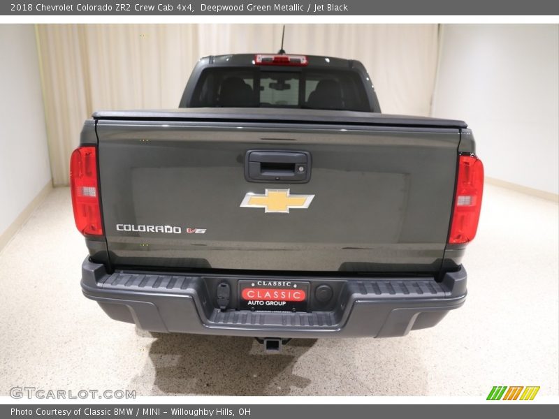 Deepwood Green Metallic / Jet Black 2018 Chevrolet Colorado ZR2 Crew Cab 4x4