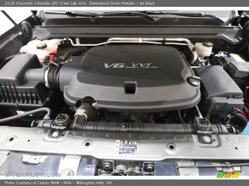 Deepwood Green Metallic / Jet Black 2018 Chevrolet Colorado ZR2 Crew Cab 4x4