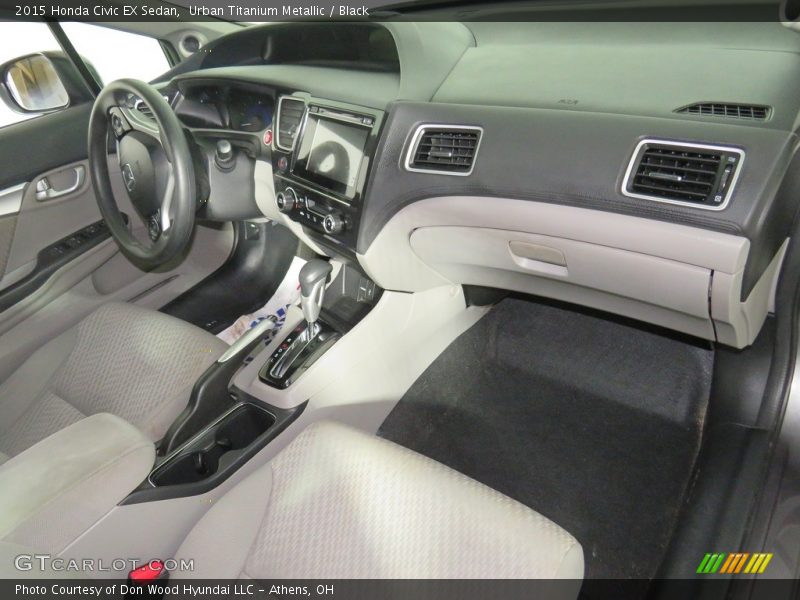 Urban Titanium Metallic / Black 2015 Honda Civic EX Sedan