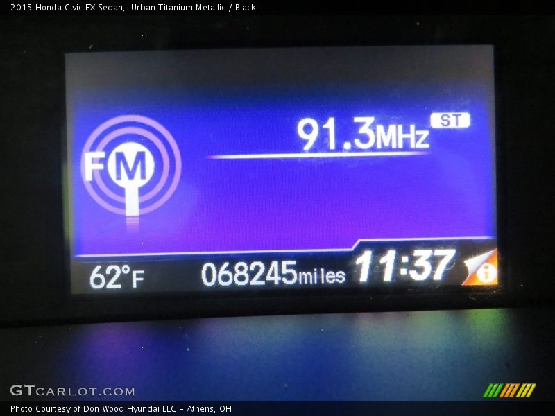 Urban Titanium Metallic / Black 2015 Honda Civic EX Sedan