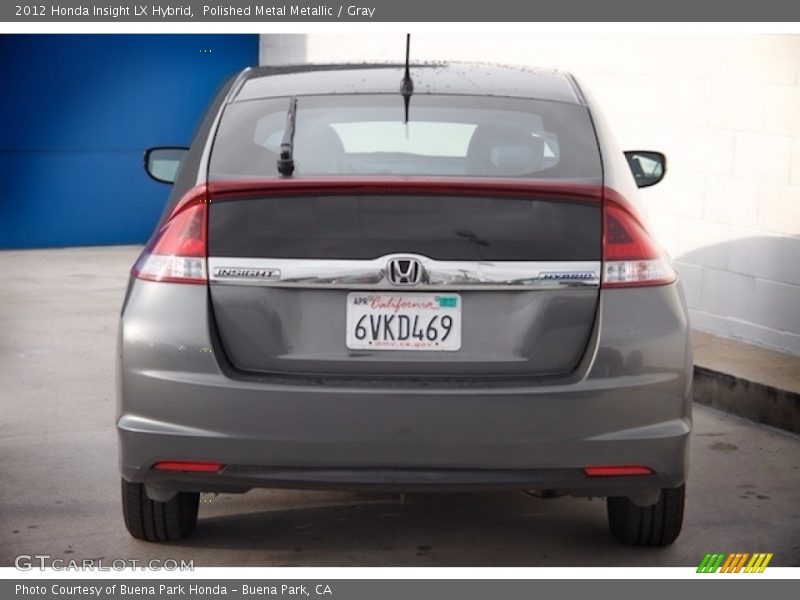 Polished Metal Metallic / Gray 2012 Honda Insight LX Hybrid