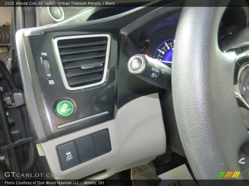 Urban Titanium Metallic / Black 2015 Honda Civic EX Sedan