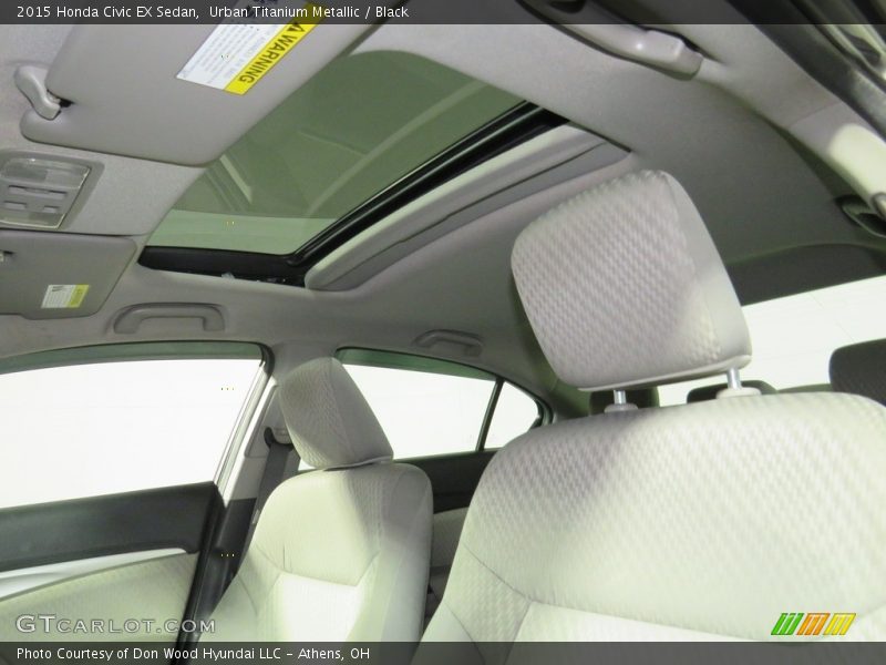 Urban Titanium Metallic / Black 2015 Honda Civic EX Sedan