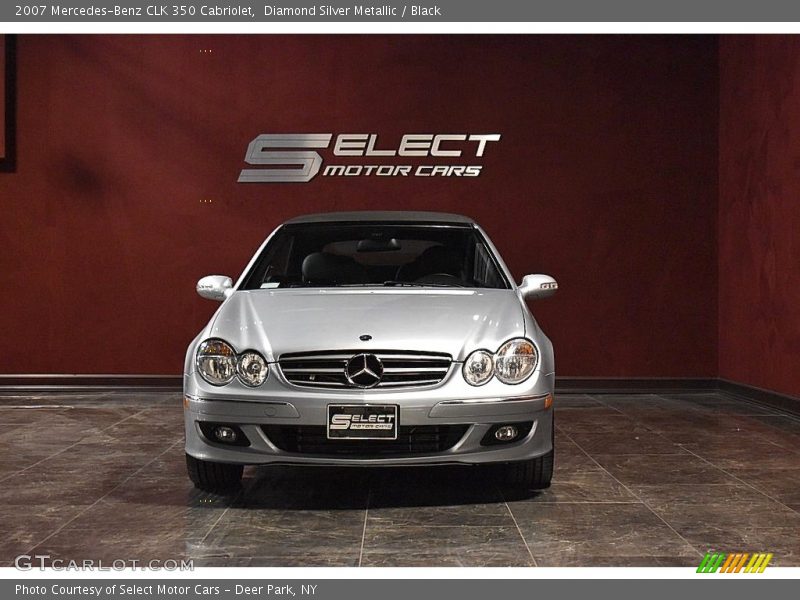 Diamond Silver Metallic / Black 2007 Mercedes-Benz CLK 350 Cabriolet