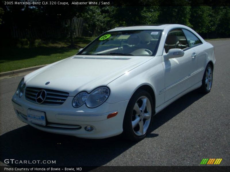 Alabaster White / Sand 2005 Mercedes-Benz CLK 320 Coupe