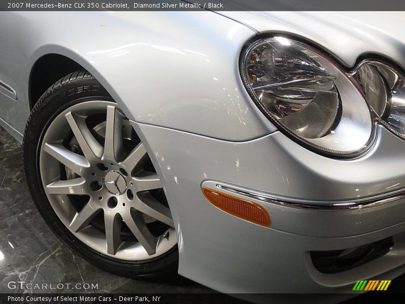 Diamond Silver Metallic / Black 2007 Mercedes-Benz CLK 350 Cabriolet