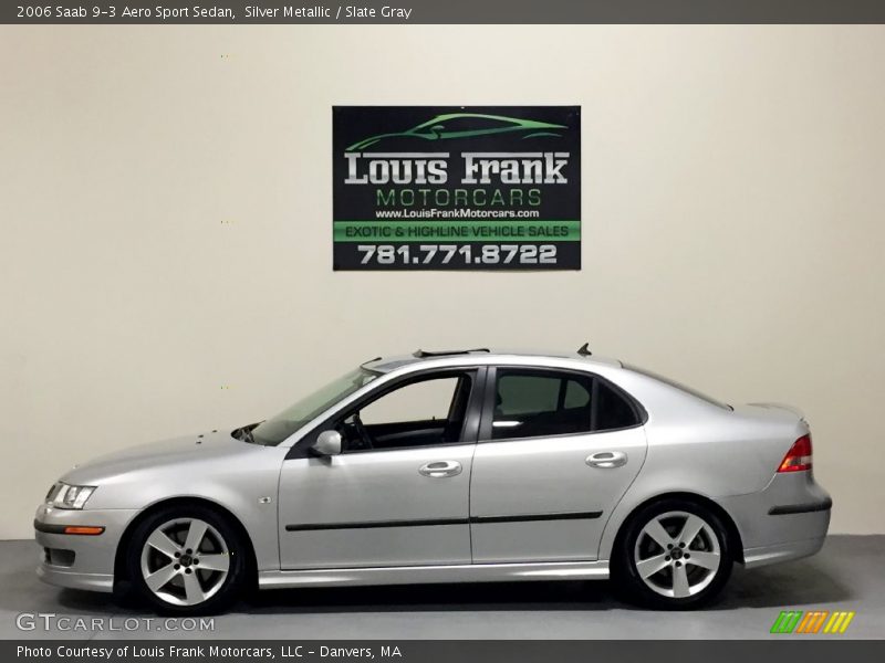 Silver Metallic / Slate Gray 2006 Saab 9-3 Aero Sport Sedan