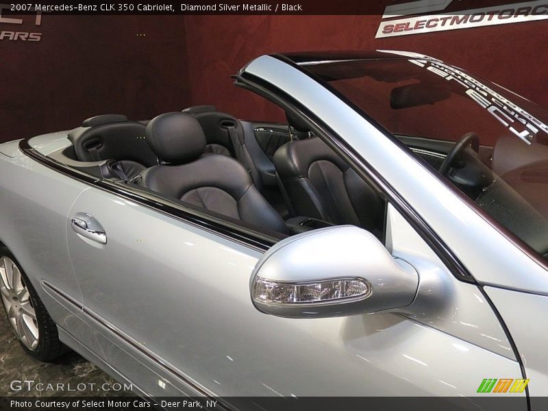 Diamond Silver Metallic / Black 2007 Mercedes-Benz CLK 350 Cabriolet