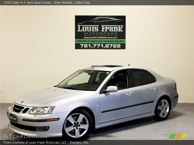 Silver Metallic / Slate Gray 2006 Saab 9-3 Aero Sport Sedan