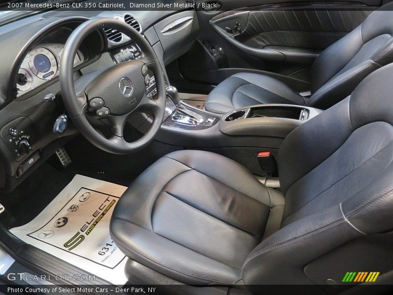 Diamond Silver Metallic / Black 2007 Mercedes-Benz CLK 350 Cabriolet