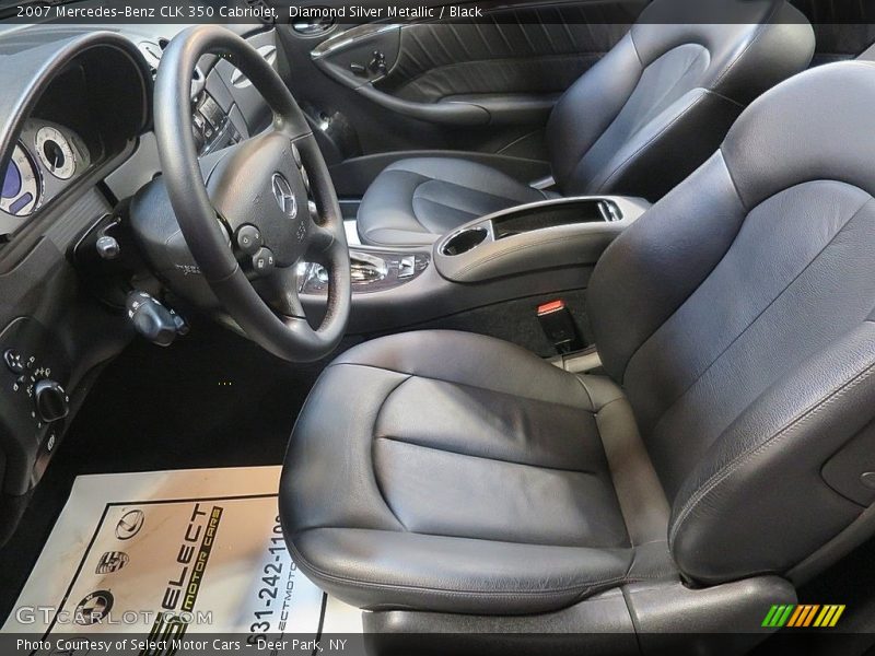 Diamond Silver Metallic / Black 2007 Mercedes-Benz CLK 350 Cabriolet